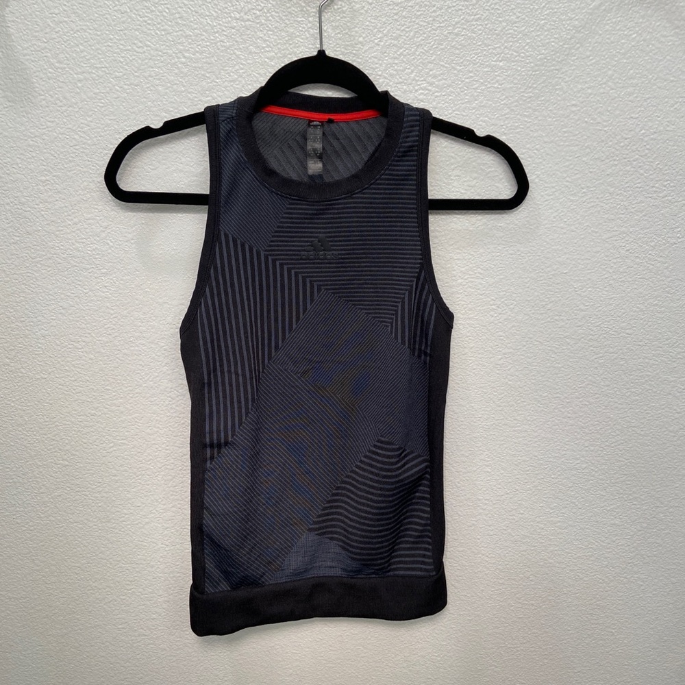 Adidas MatchCode Sleeveless Tennis Pickle ball  Black Gray Active Tank Top SizeM